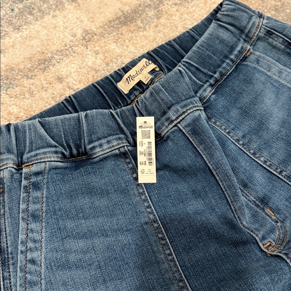 Madewell Elastic Waist Denim Jeans. NWT - Picture 4 of 5
